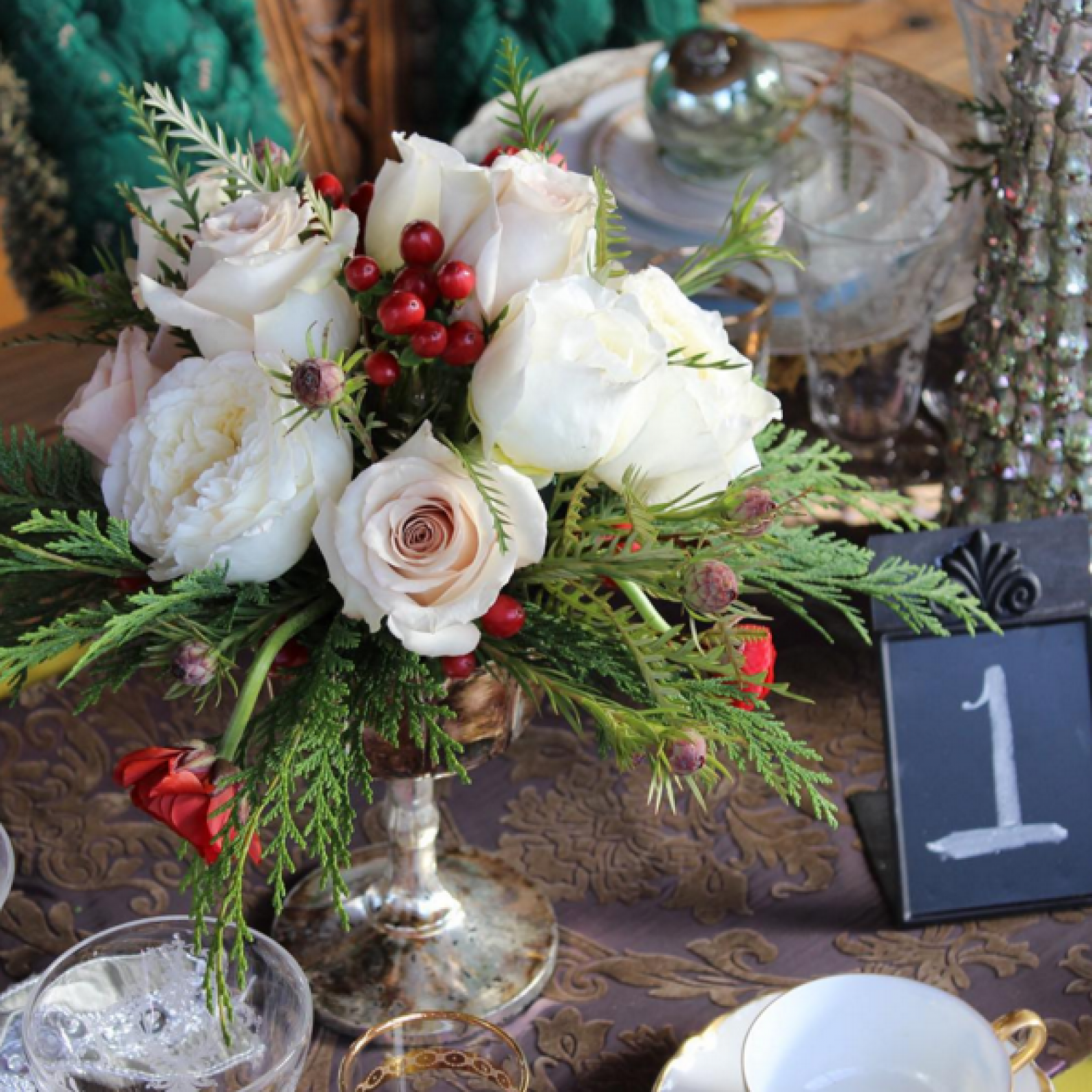 winter centerpiece