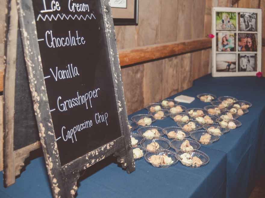 wedding ice cream