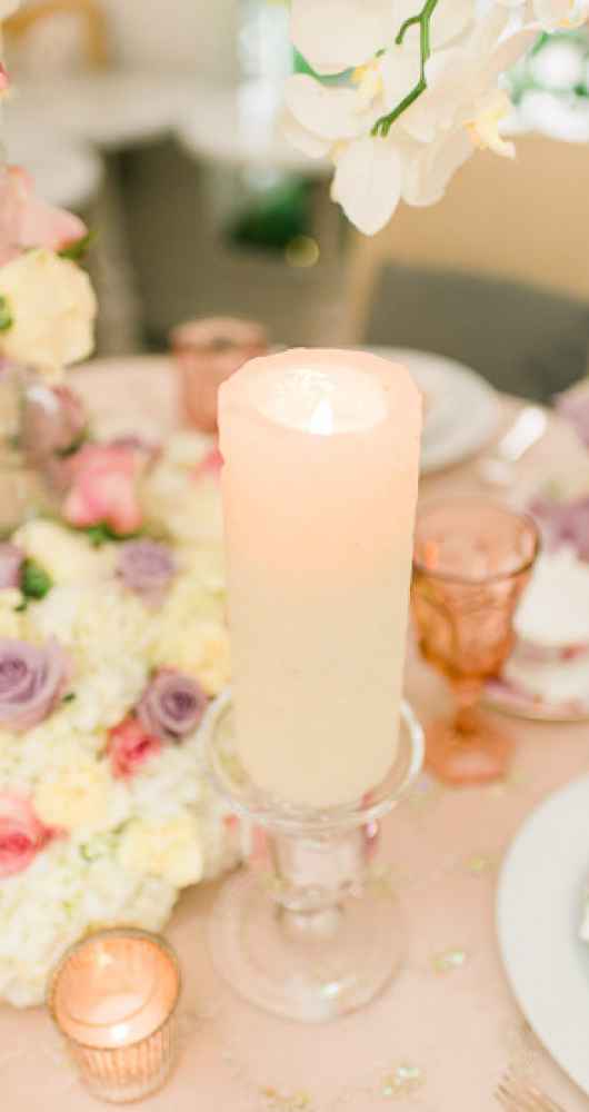 open flame candle