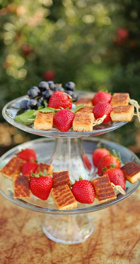 strawberries on buffet