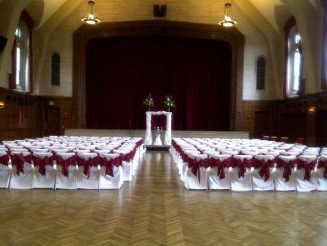 Ceremony in the Alumni Hall at Indiana Memorial Union