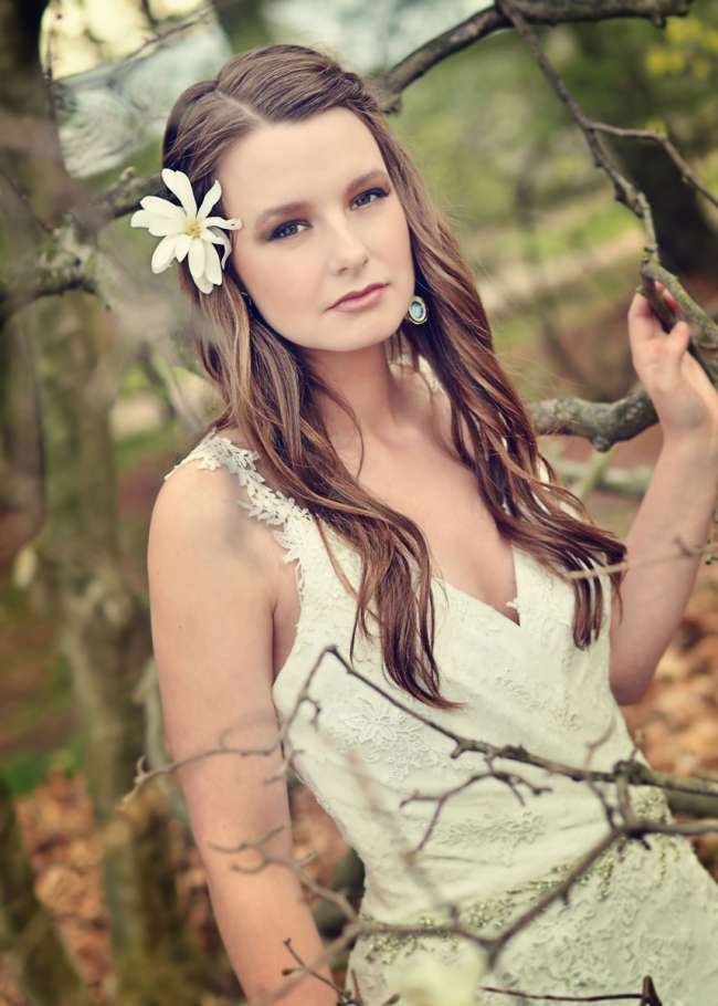 Sultry bridal makeup