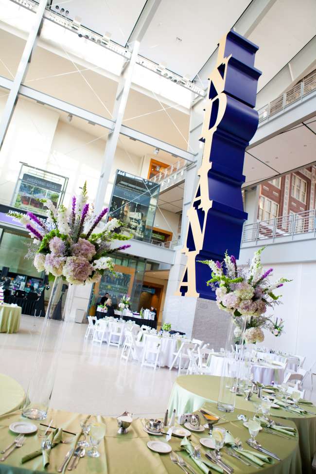 Indiana State interior set up for reception