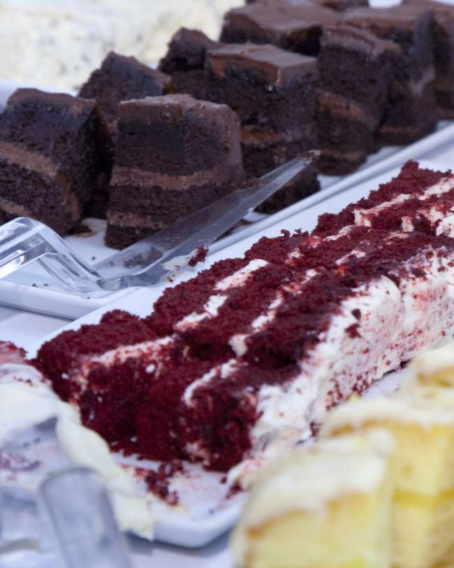 Yummy desserts at a wedding
