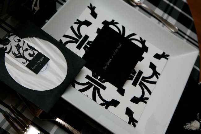 Black and White Tablescape