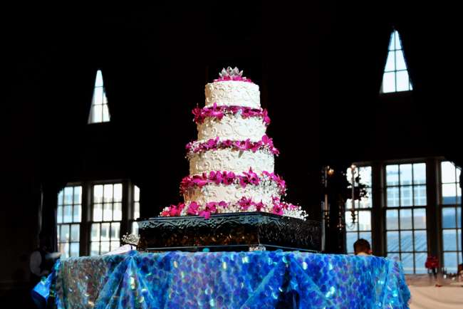 Floral Scroll Cake