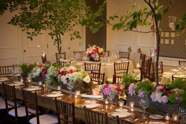 Nature-Inspired Reception Decor