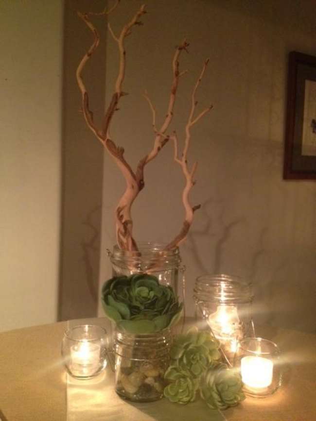 Rustic Succulent Centerpiece