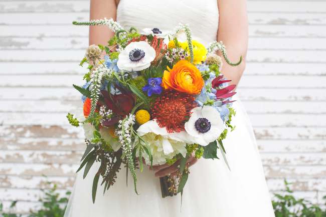 Fun bridal bouquet