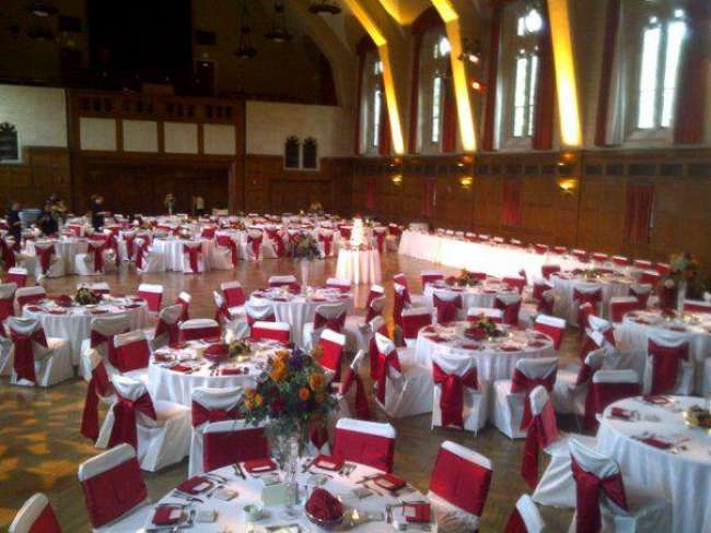 Reception in the Alumni Hall at Indiana Memorial Union