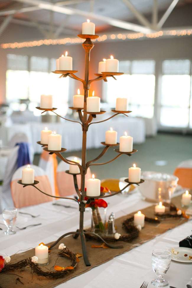 Up Close Candle Centerpiece