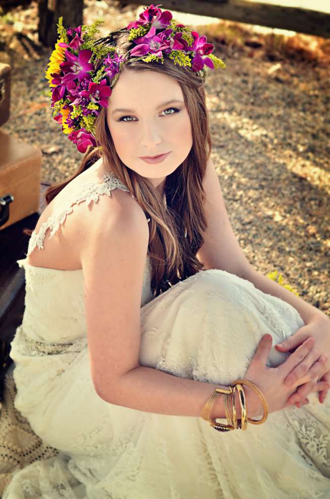 Summer flower headpiece