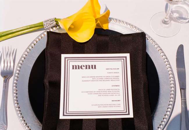 Menu and Place Setting