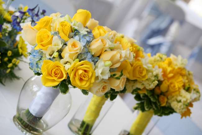 Yellow and Blue Bouquet