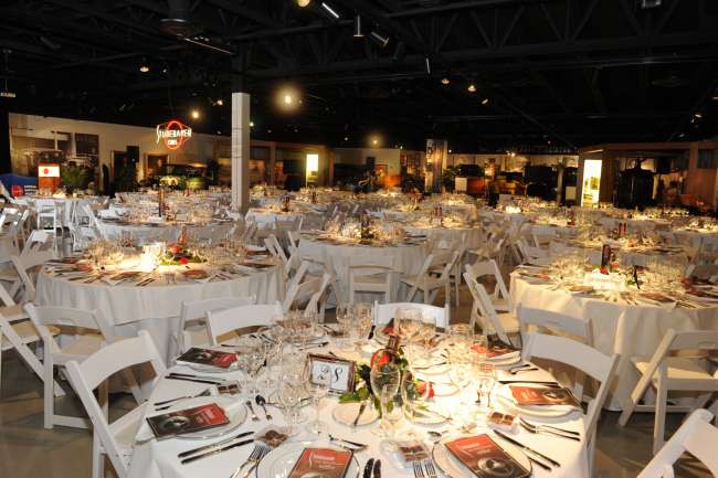 Reception featuring all-white decor