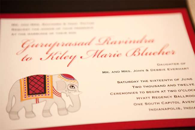 Traditional Indian Wedding Invitation