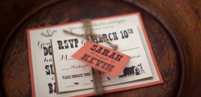 Rustic Invitation with Twine