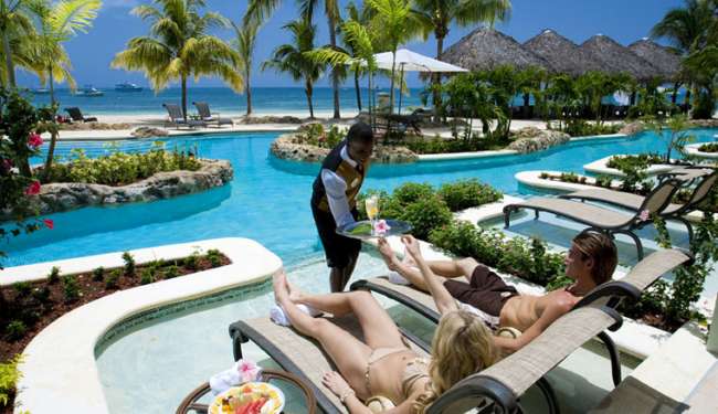Poolside cocktails