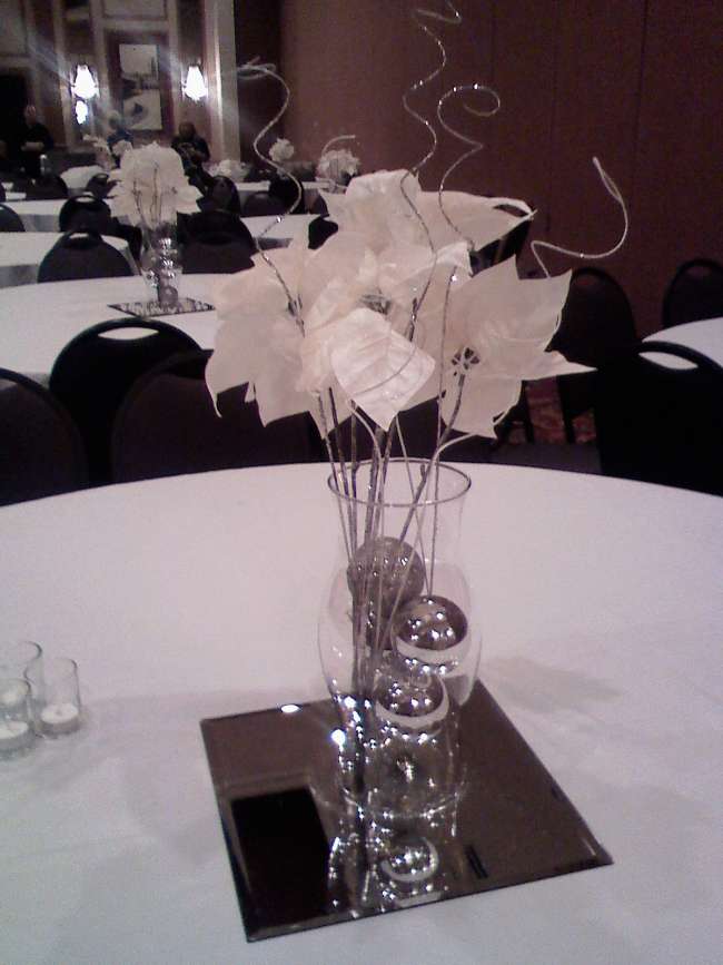 White and Silver Tablescape