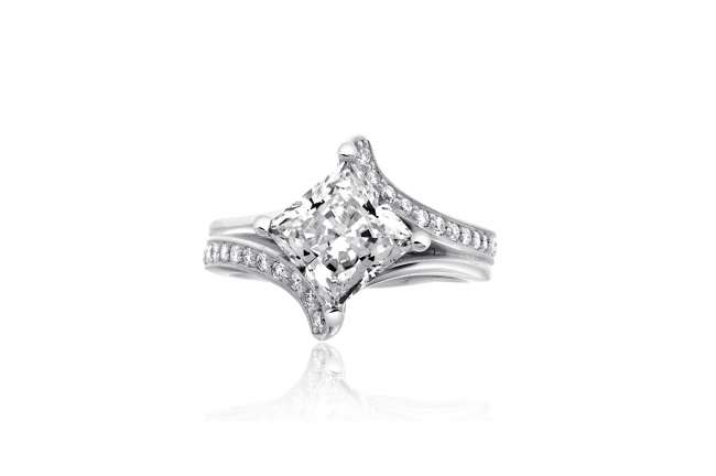 Princess-Cut Diamond Engagement Ring