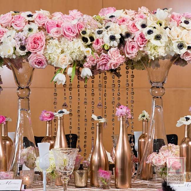 Tall floral arrangements