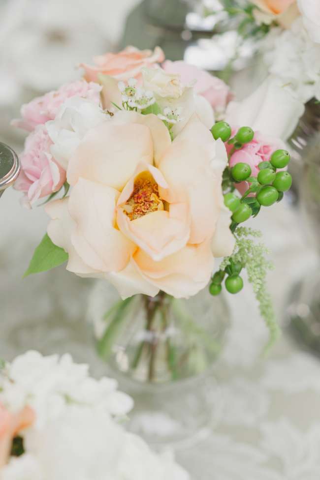 Pastel spring flowers