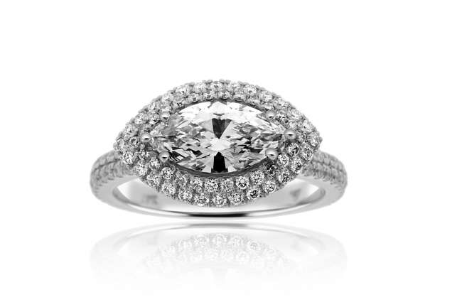 Marquise Cut Engagement Ring