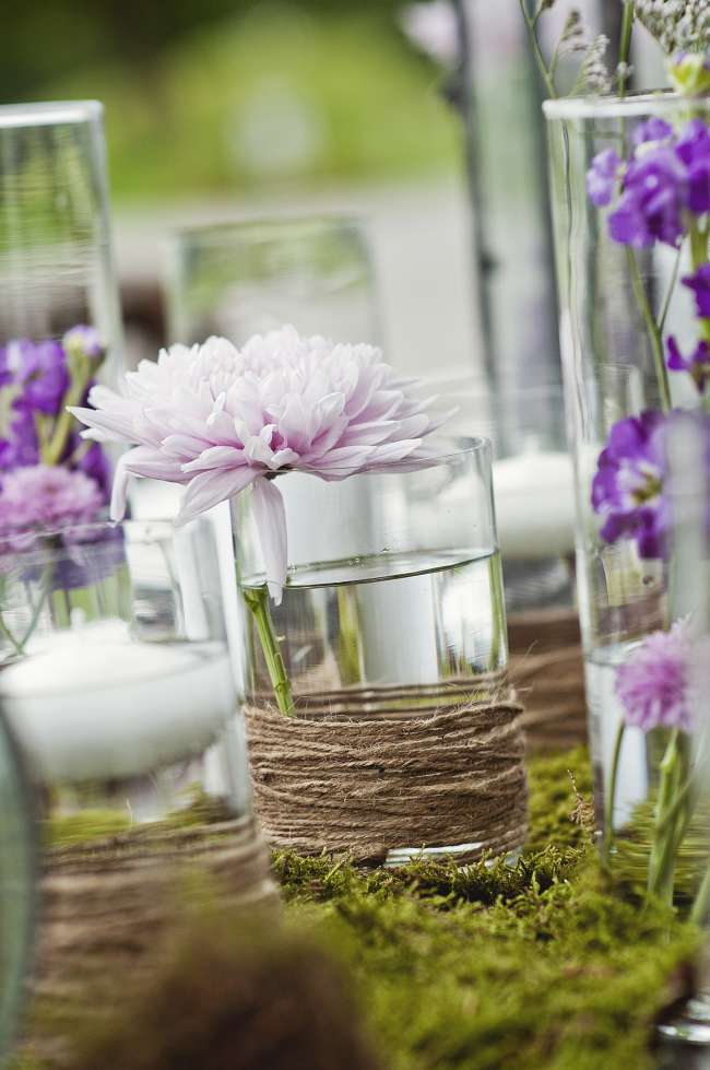 Natural, Rustic Centerpieces