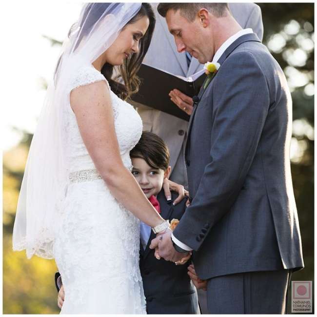 Bride & Groom Include Their Son in the Ceremony