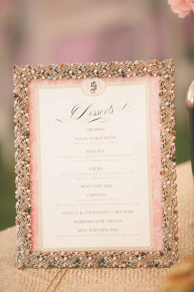 Dessert table sign