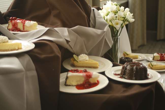 Dessert buffet at Bloomington Convention Center