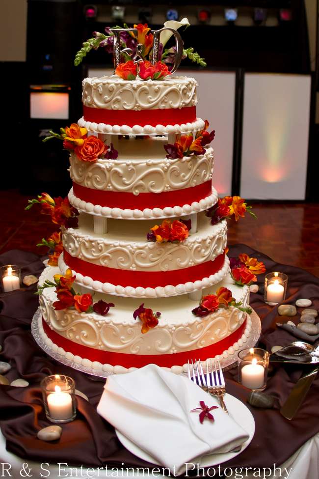 Red and White Cake