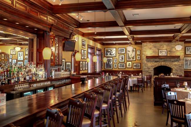 Bar and restaurant seating