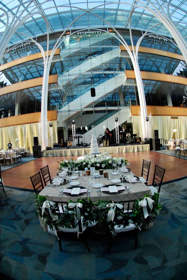 Reception Table at the Indianapolis Public Library