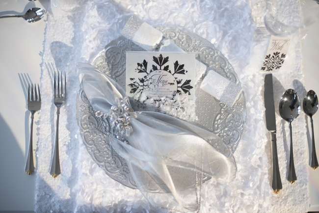 Winter Wonderland Table Setting