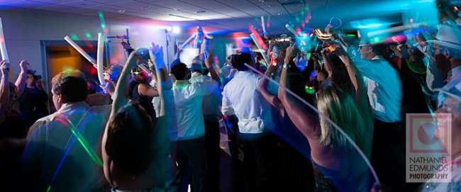 Glow Sticks on the Dance Floor