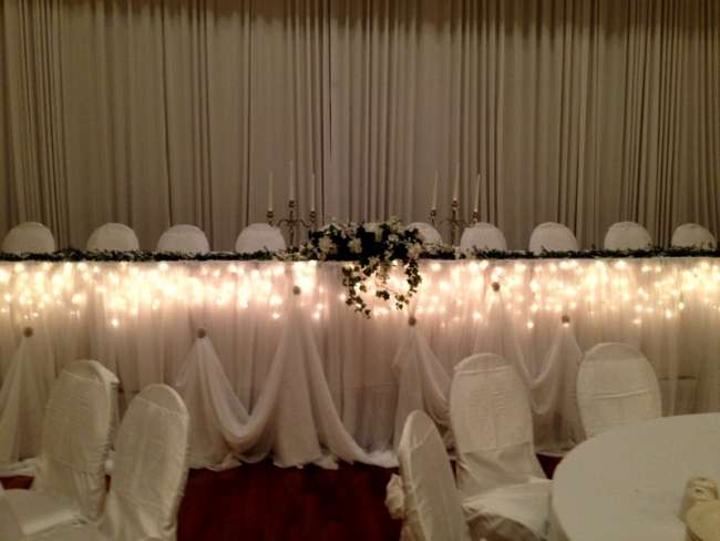 Lighted Head Table