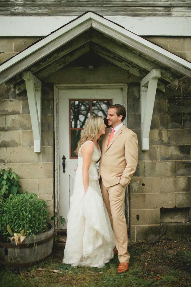 Bride & Groom at Blue Dress Barn