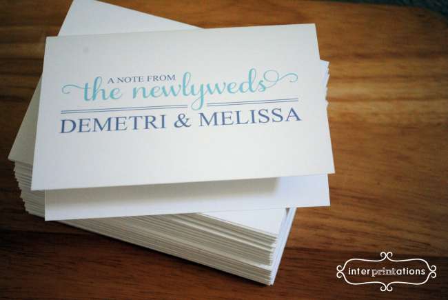 Newlyweds Notecards