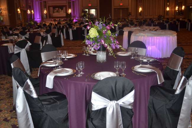 Silver and Purpe Decor