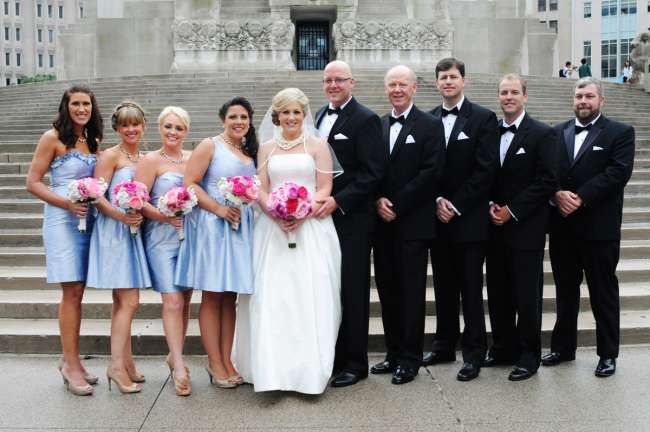 Wedding Party in Downtown Indianapolis