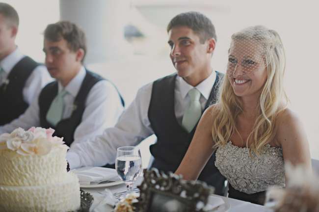 Bride & Groom at the Head Table