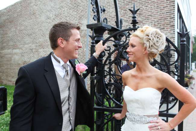 A Bride and Groom Enjoy Their Day
