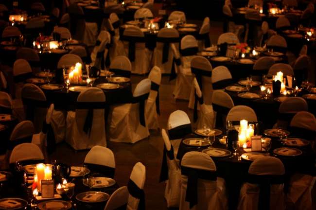 Candle-Lit Reception Tables