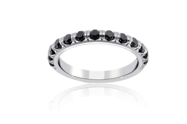 Black Diamond Wedding Band