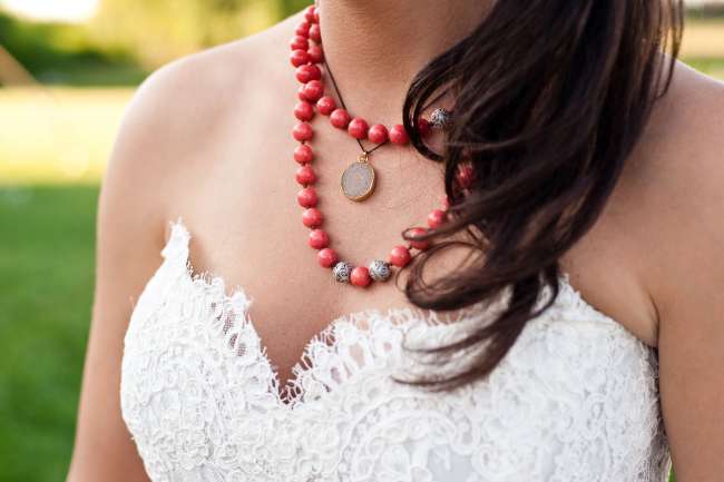Coral Beaded Necklace