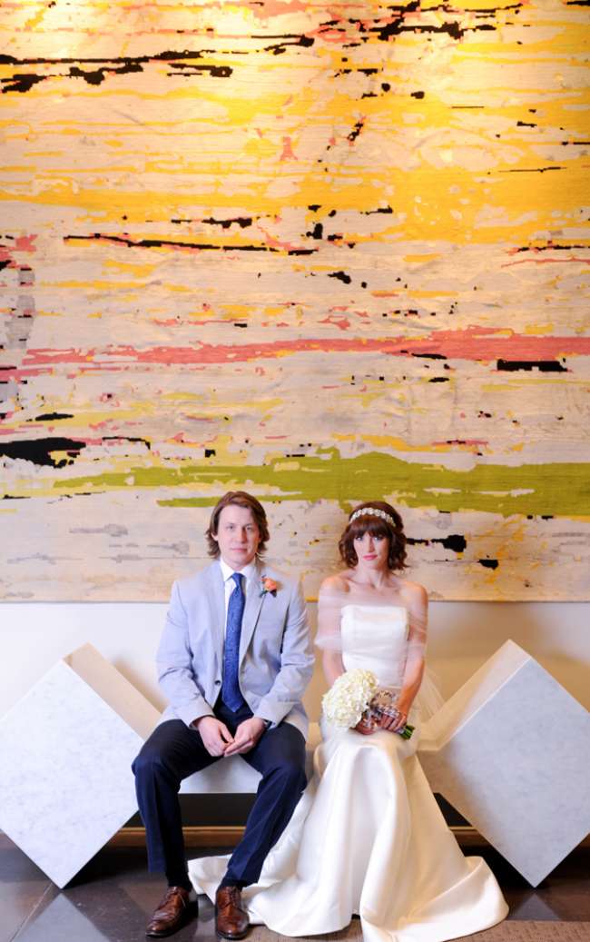 Bride & Groom at Indiana Design Center