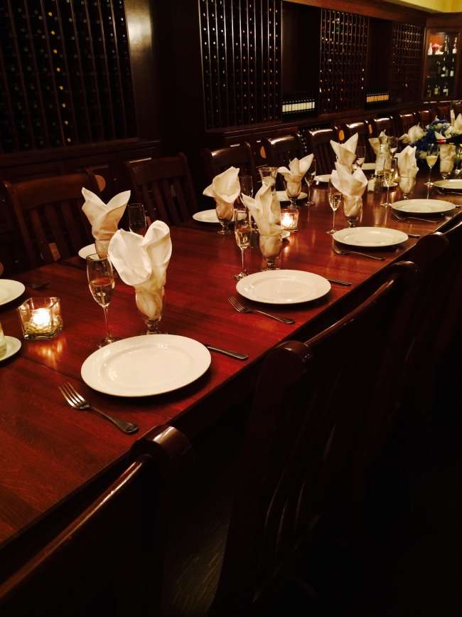 Dinner in the Wine Cellar
