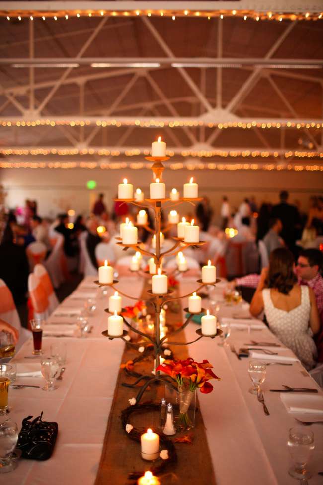 Rustic Candle Centerpiece