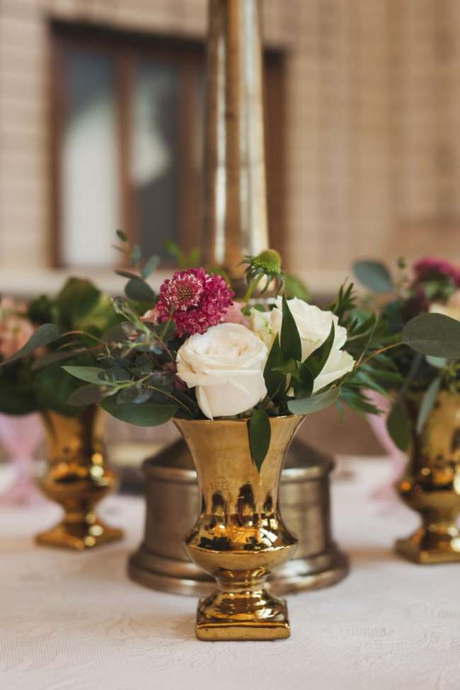 Antique Gold Centerpiece
